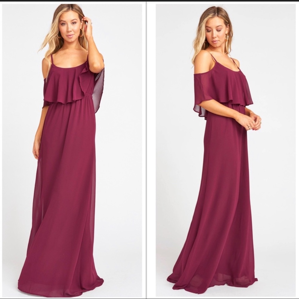 NWOT Show Me Your Mumu Caitlin Ruffle Maxi Dress